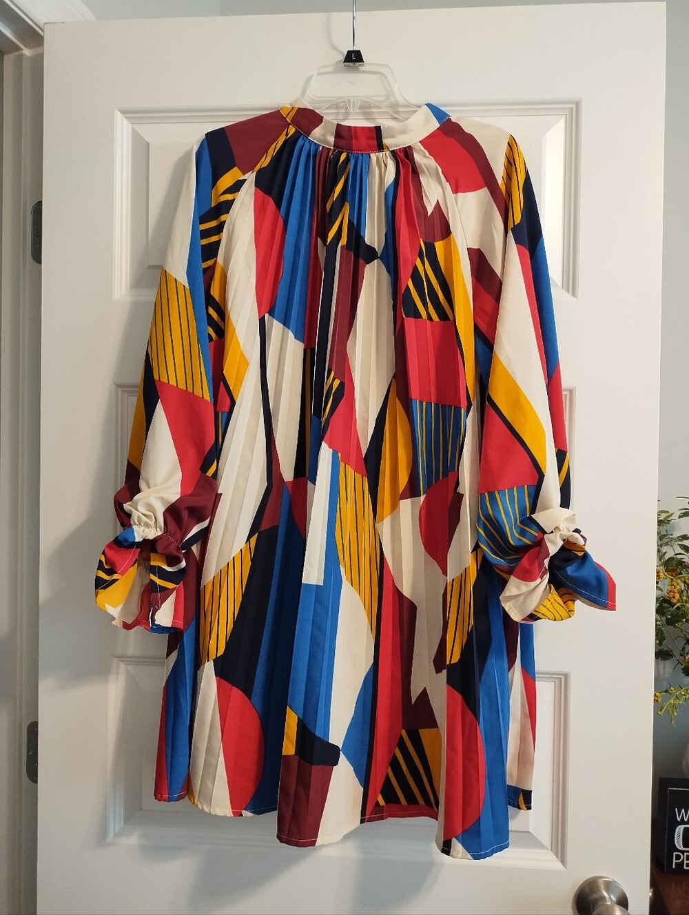 Shein Multicolor Geometric Print Dress